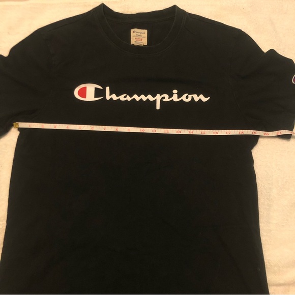 3/20$ Champion - Black Original T-Shirt - Picture 3 of 4